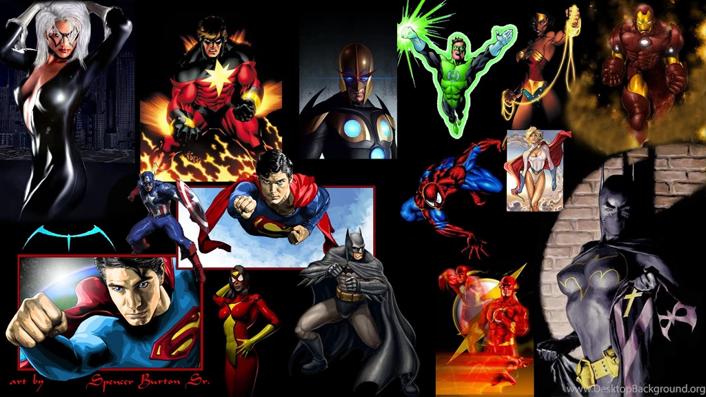 Super, Heroes, Gallery, Collection, Widescreen, Backgrounds (