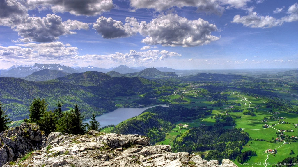 Download Wallpapers 3840x2160 Mountain, View From Above, Clouds ...