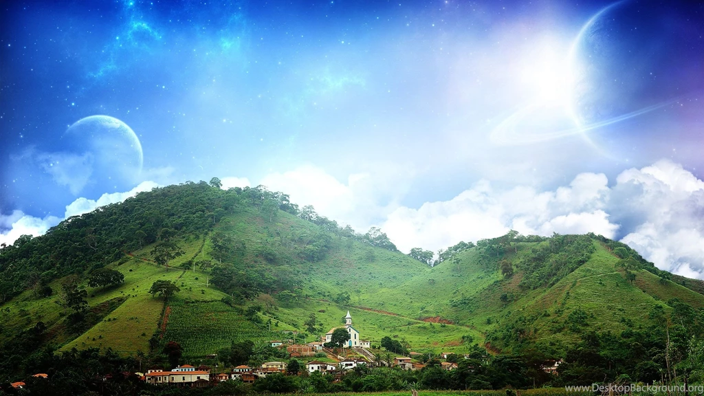 View Of The Village Wallpapers