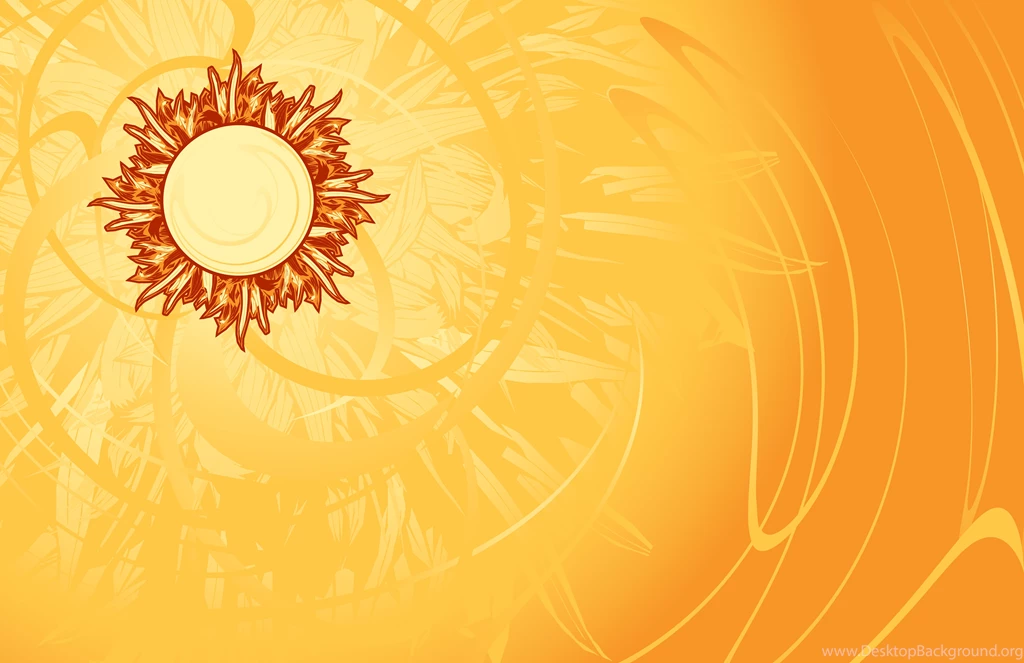 Hot The Sun And Beautiful Backgrounds Vector Free Vector / 4Vector