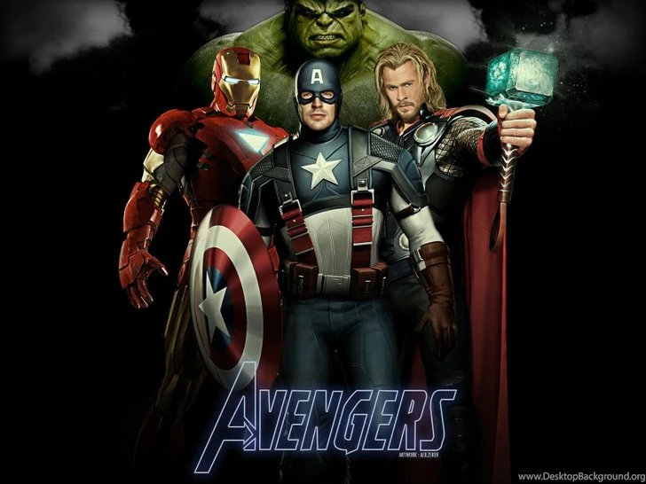 Iron Man Thor Captain America Artwork The Avengers Movie Hulk ...