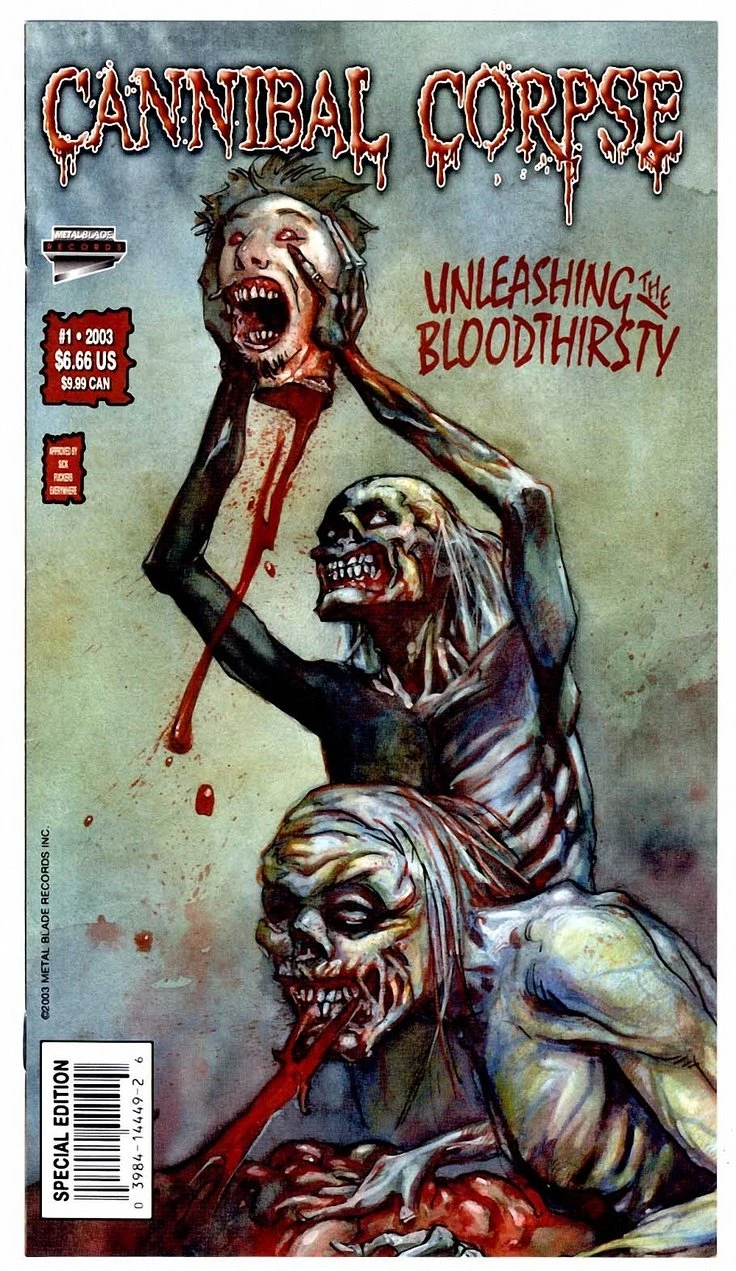 DOMINGO DE CARICATURAS CANNIBAL CORPSE COMIC "UNLEASHING THE ...