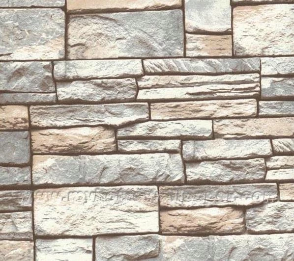 China 3D Brick/Stone Wall Covering Wallpapers (