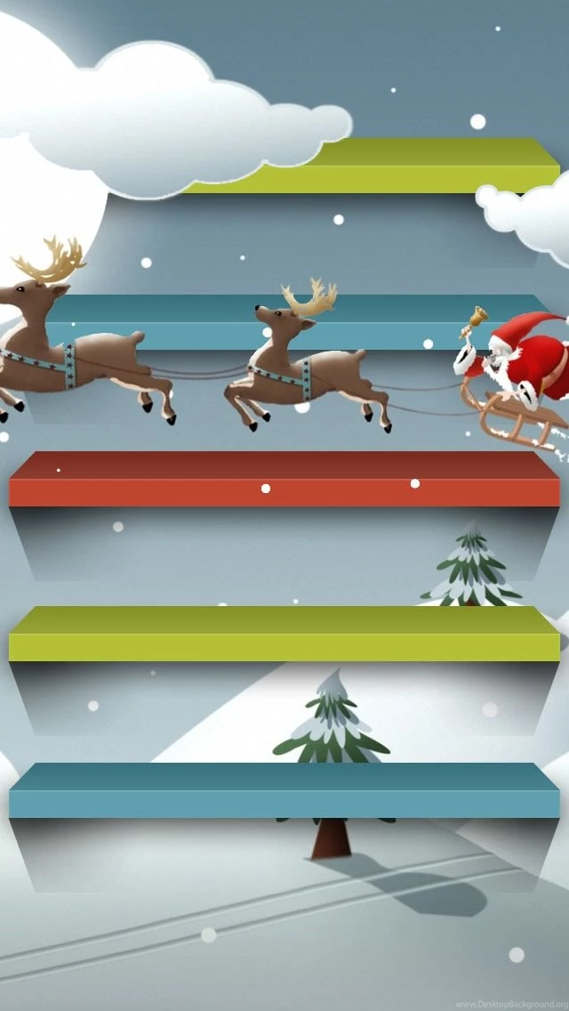 Christmas Shelves iPhone 5 Wallpapers