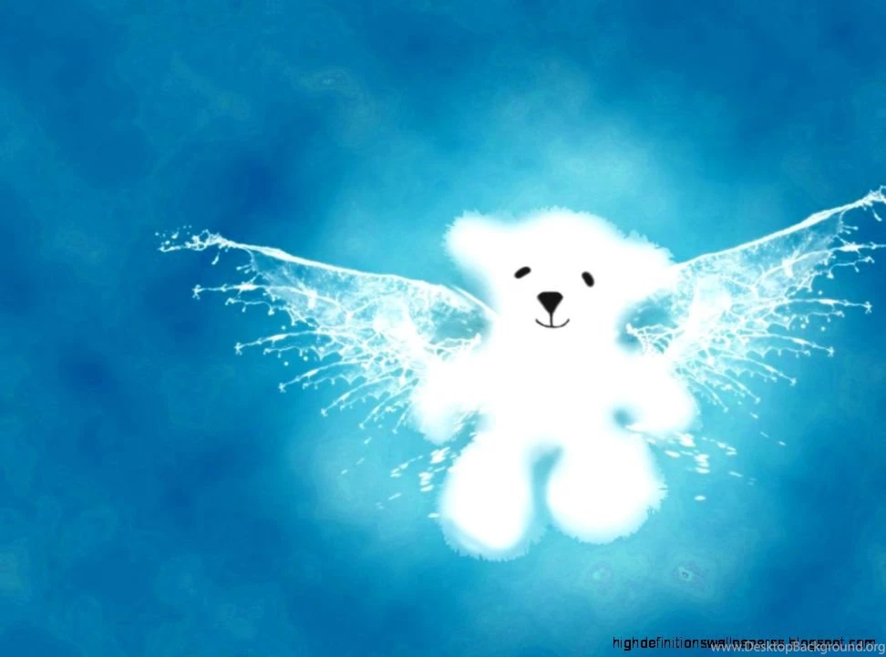 Cute Blue Bear Wallpapers