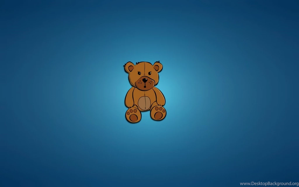 Bear Blue Toy Minimalism