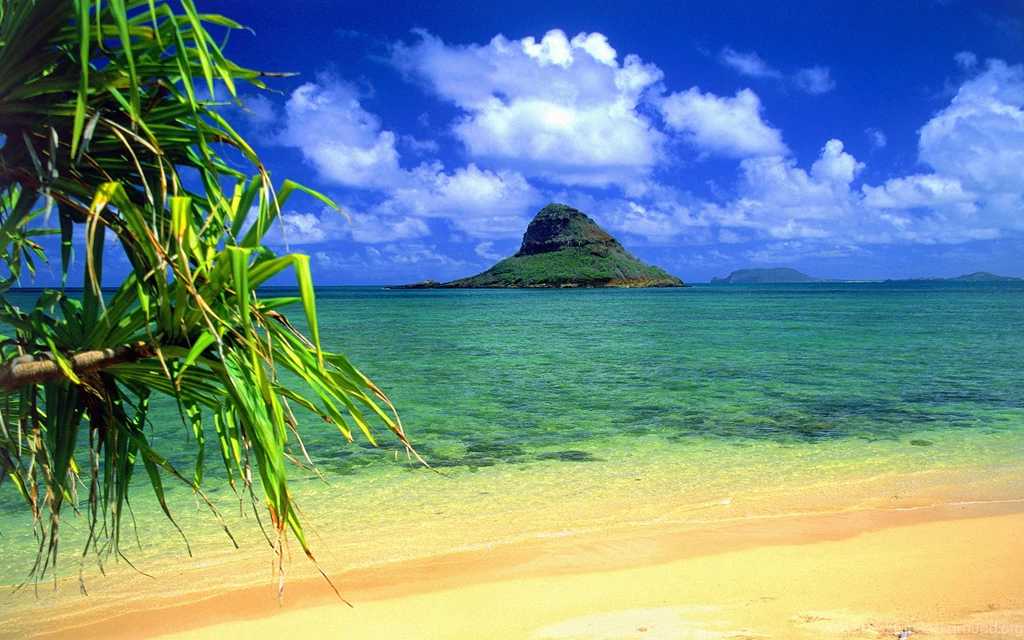 Chinaman's Hat, Oahu, Hawaii Desktop Wallpaper Backgrounds Free ...