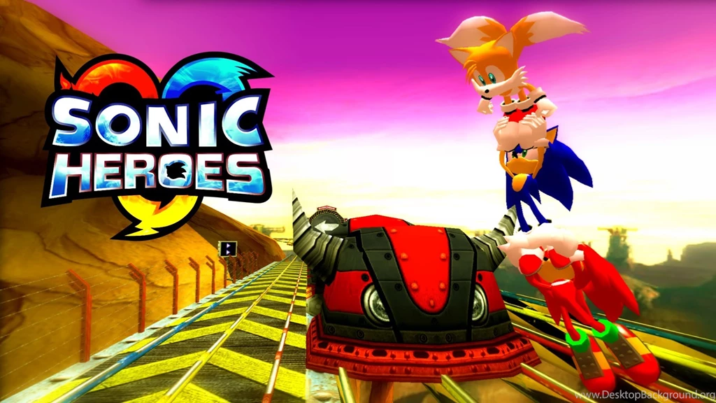 Sonic Heroes Rail Canyon Team Sonic [REAL Full HD, Widescreen ...