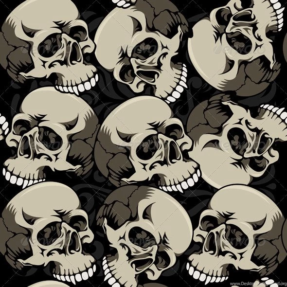 Seamless Backgrounds With Skulls