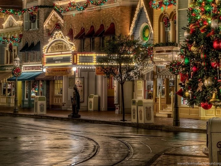 Lovely Christmas Street Decoration Mac Wallpapers Wallpapers At ...
