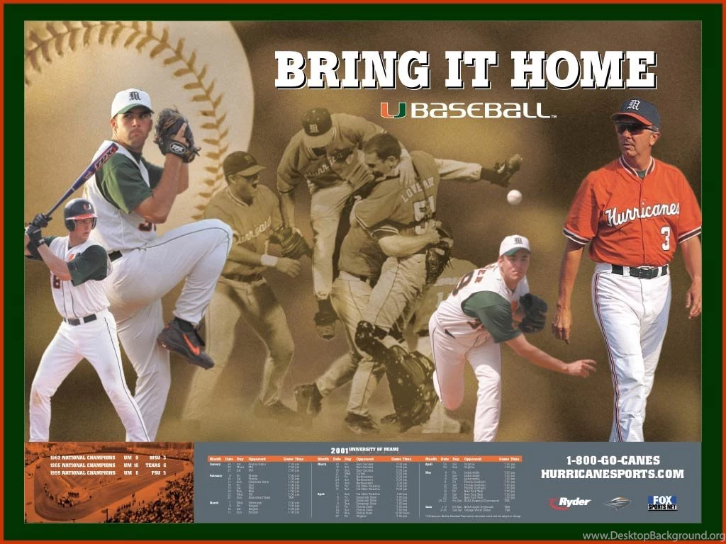 Miami Baseball Wallpapers   University Of Miami Hurricanes Official ...