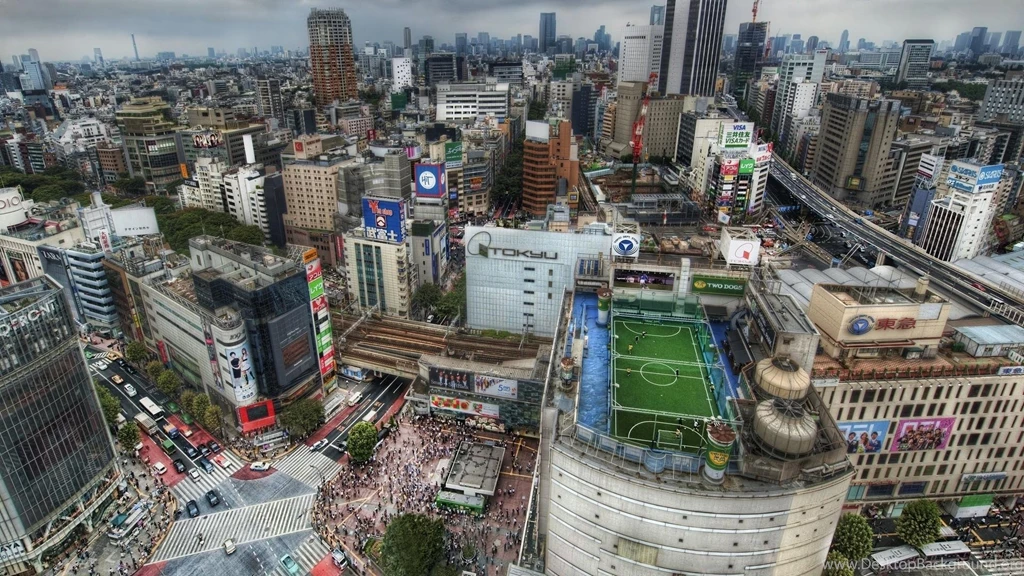 Hdr Photography Shibuya Tokyo Buildings Cars Wallpapers