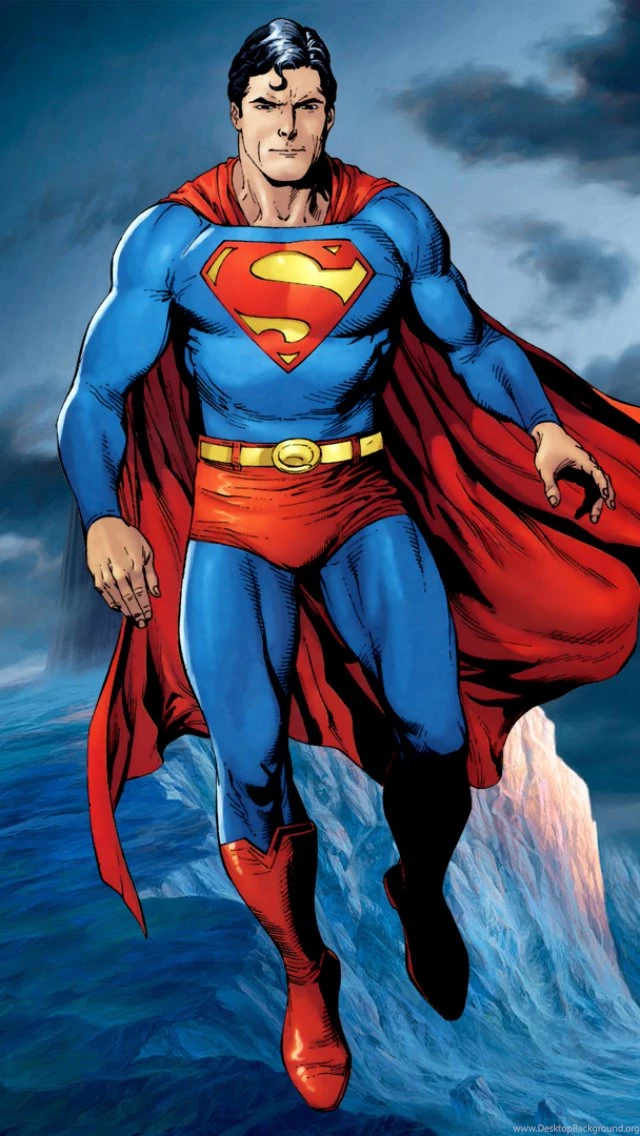 Superman Flying iPhone 5 Wallpapers (640x1136)