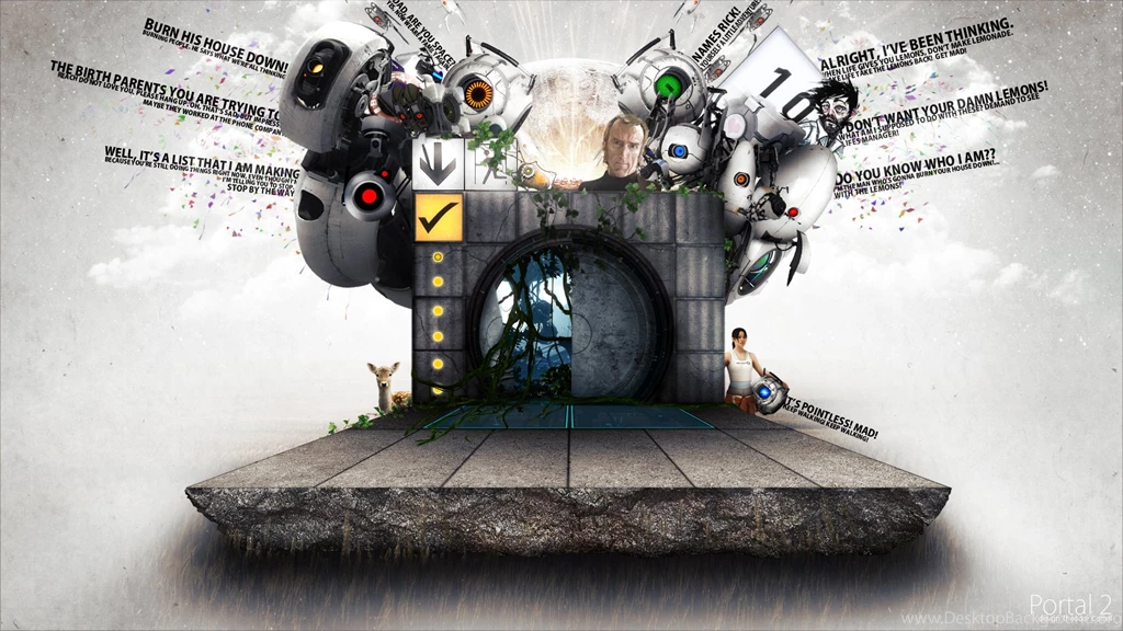 9 Portal 2 Desktop Wallpapers