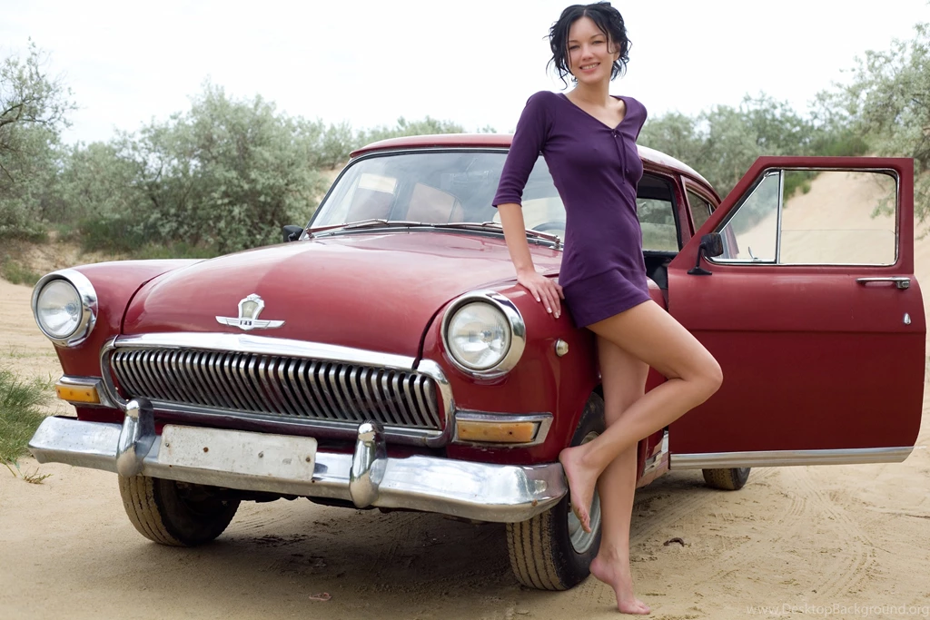Cars With Girls Wallpapers