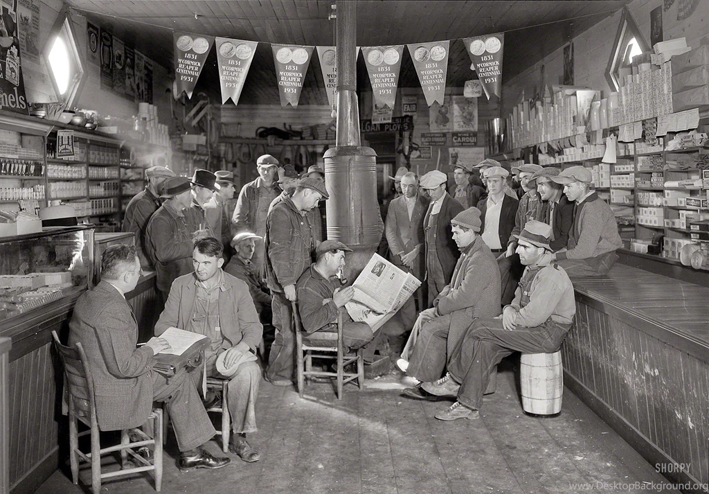 Room BW Crowd Heater Retro History Black White Men Males People ...