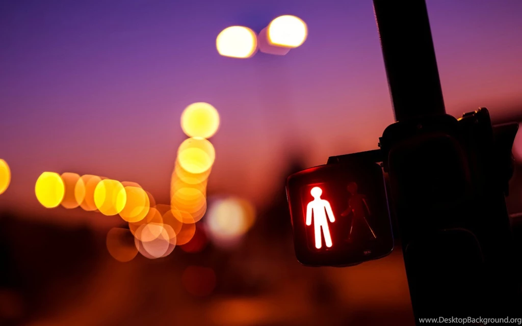Traffic, Light, City, Street, Evening, Red, Orange, Green, Wallpapers
