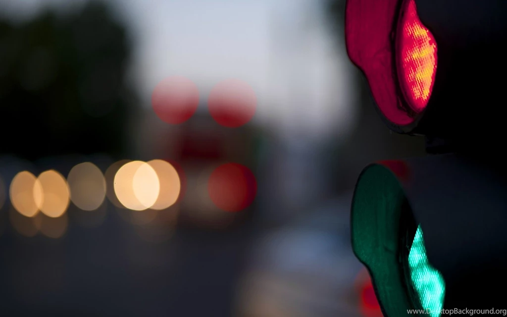 Traffic, Light, City, Street, Evening, Red, Orange, Green, Wallpapers