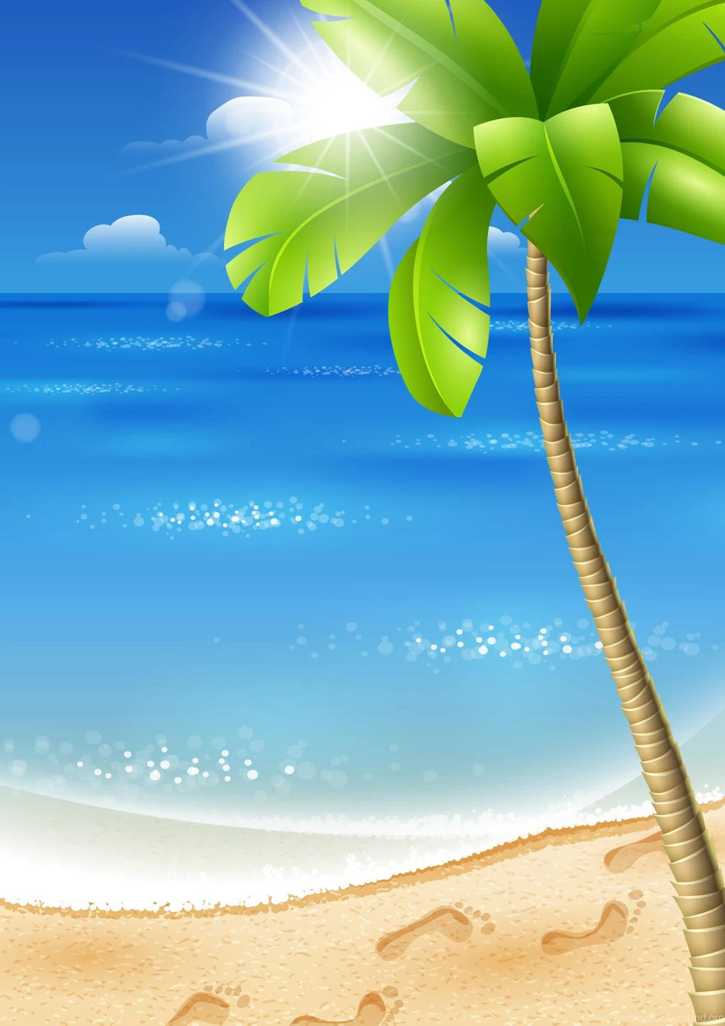 Beautiful Tropical Backgrounds Vector 02 Vector Backgrounds Free ...