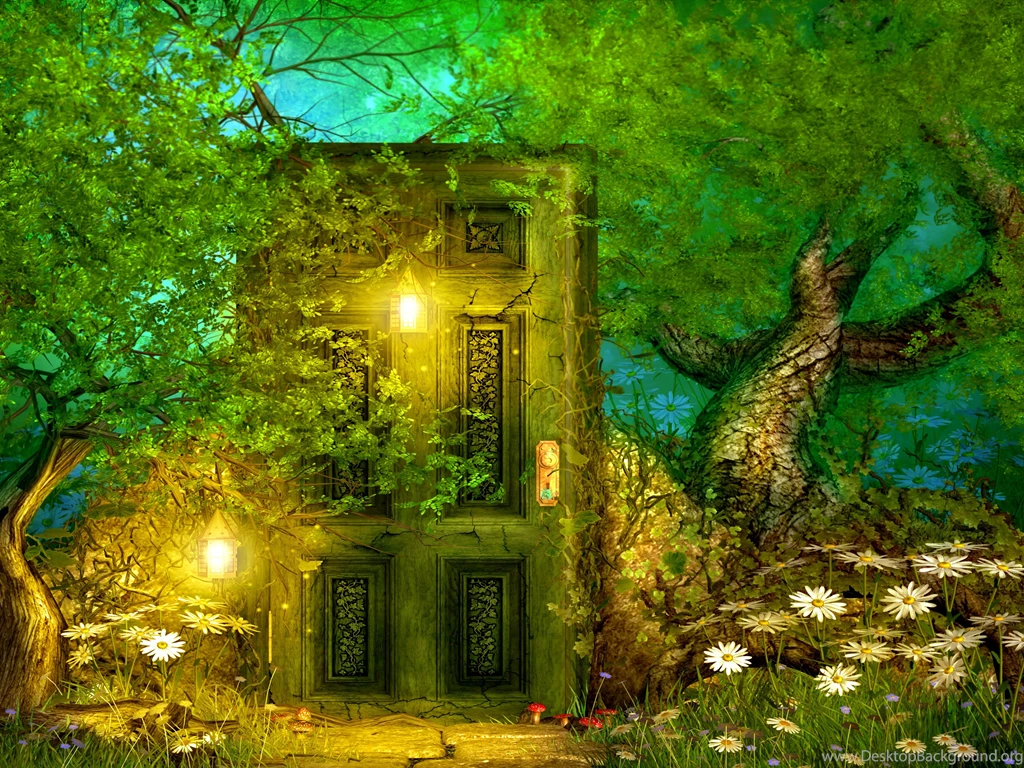 Fairytale Door Wallpapers