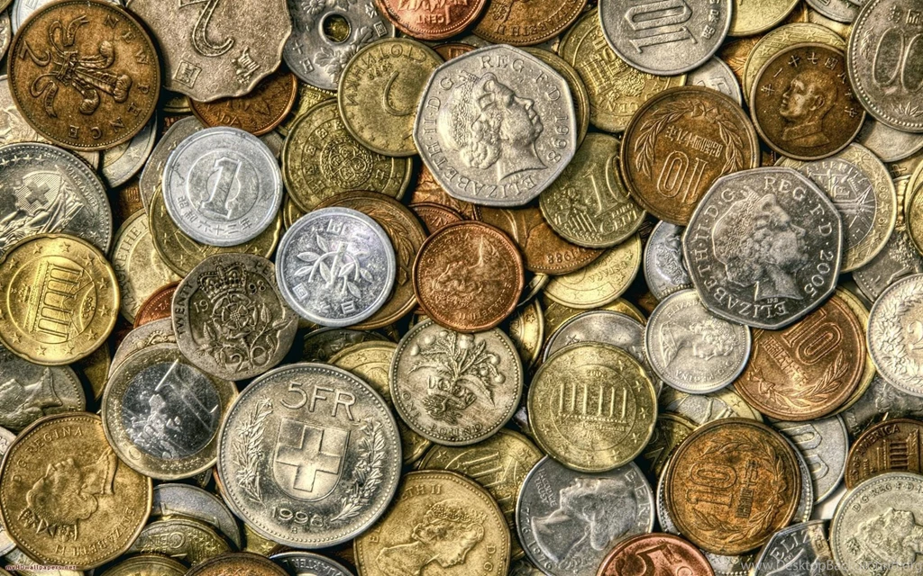 Bunch Of Coins, Worldwide Wallpapers
