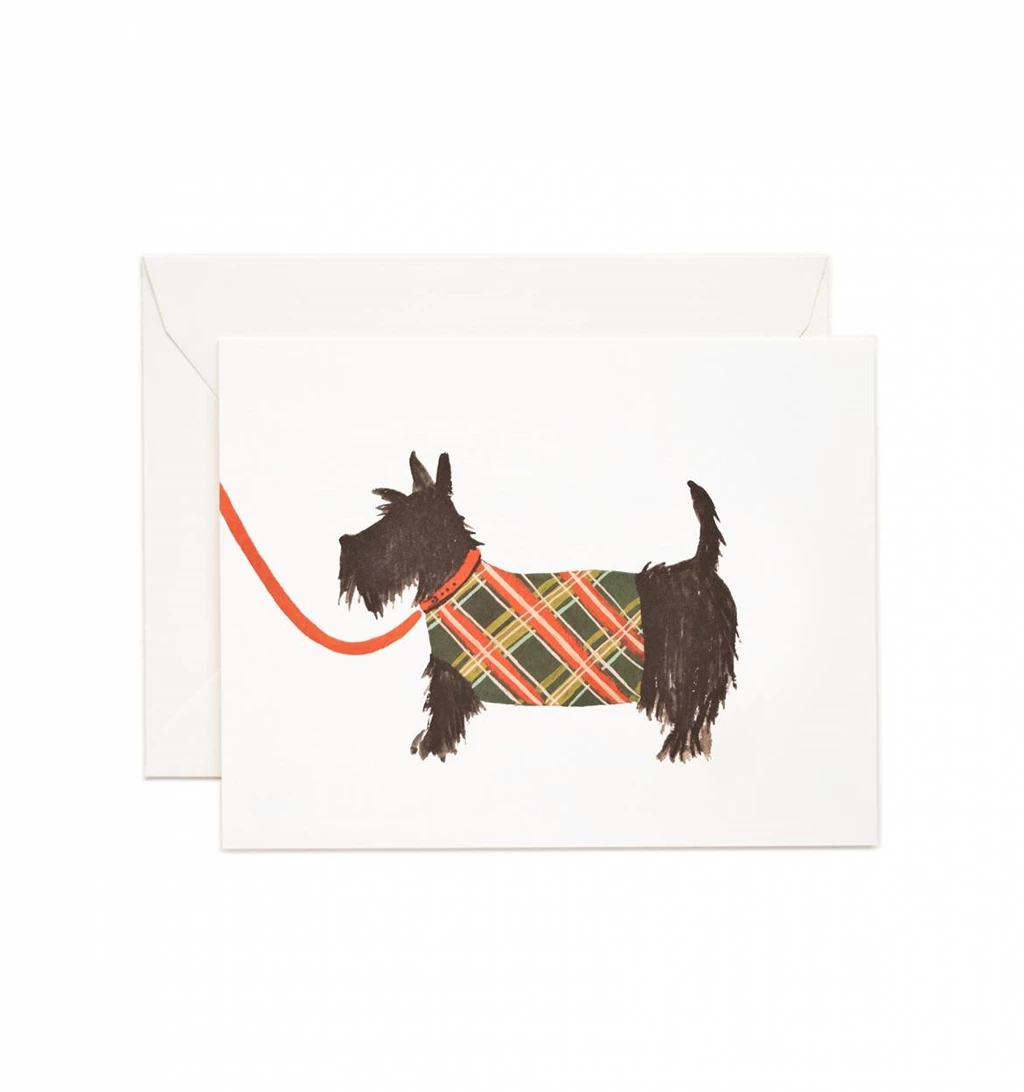 Scottish Terrier Greeting Card By RIFLE PAPER Co.