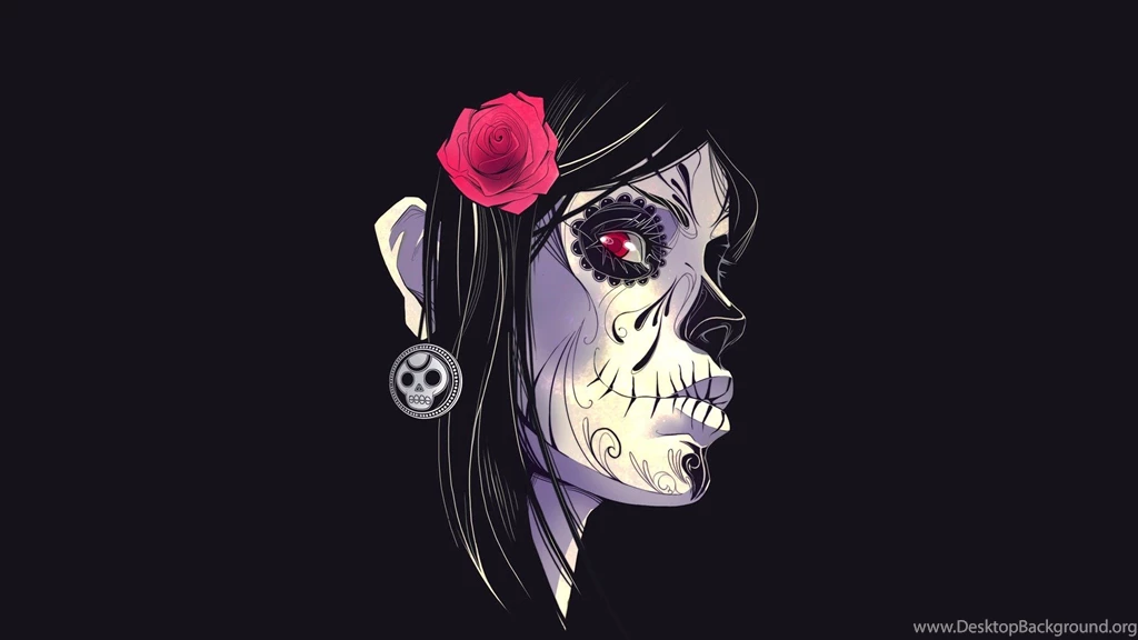 Skulls And Roses Wallpapers   Wallpapers HD Base
