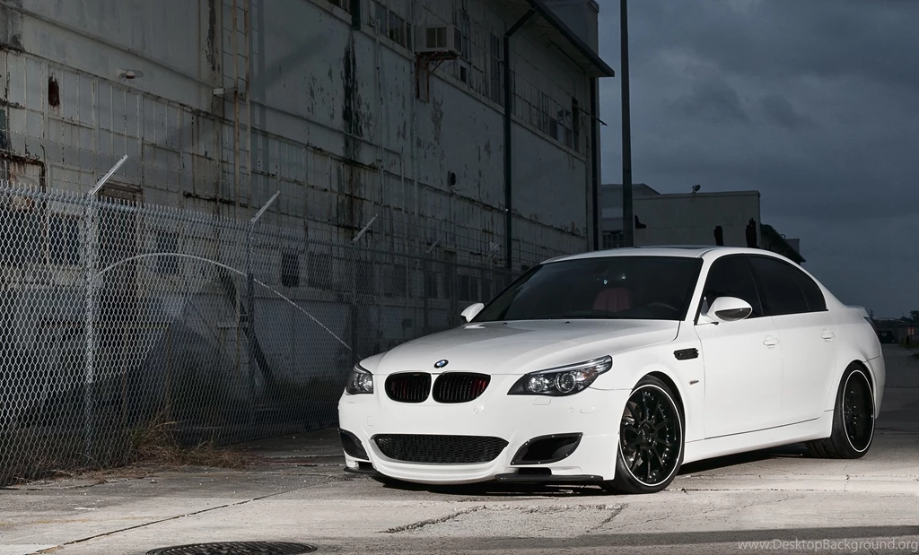 4K Wallpapers   Cars   White, BMW, E60, M5, Lattice Fence, Barbed ...