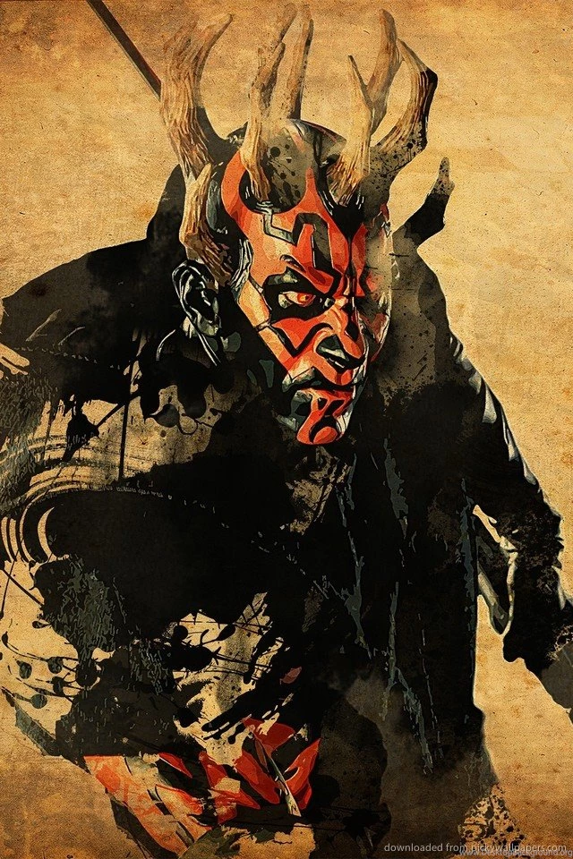 Download Horned Darth Maul Wallpapers For iPhone 4