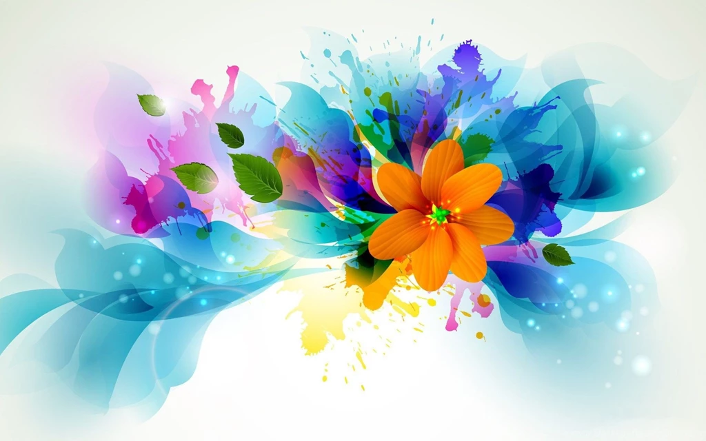 Abstract Art Flowers 2016 Free Backgrounds 18
