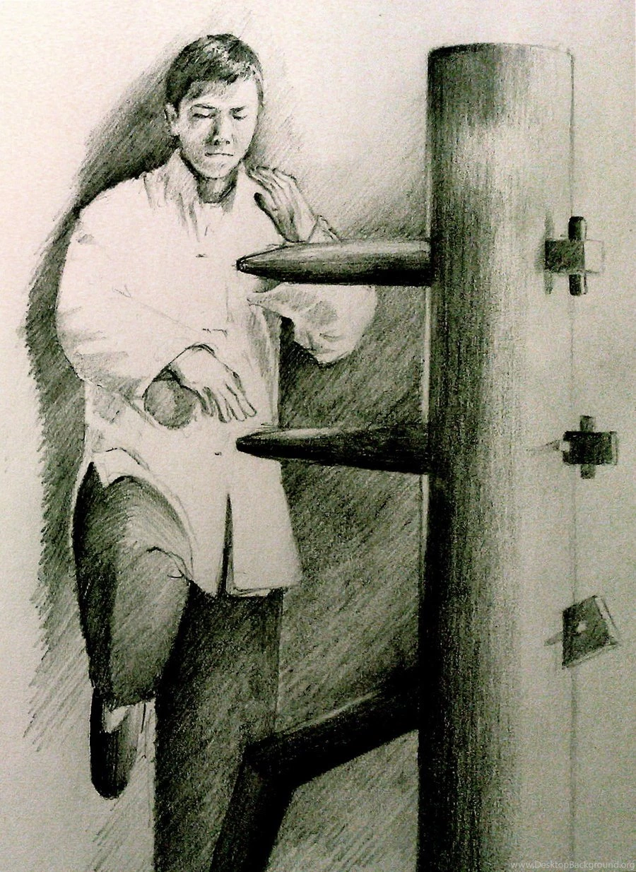 Ip Man And His Wooden Dummy By Derektou On DeviantArt