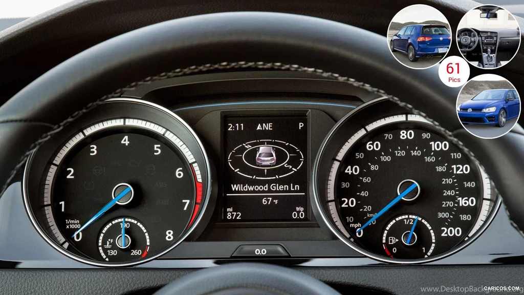 2015 Volkswagen Golf R   Instrument Cluster