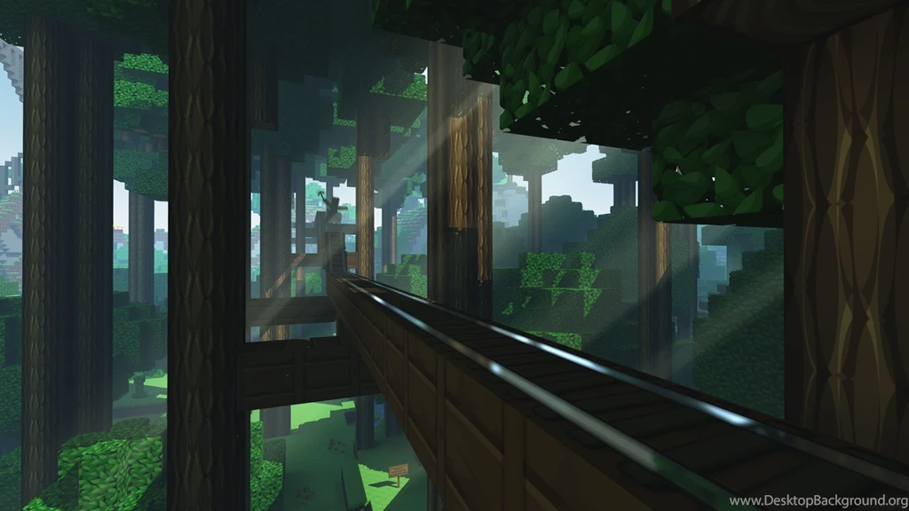 Minecraft Forest Rollercoaster   1920x1080   Full HD 16/9 ...