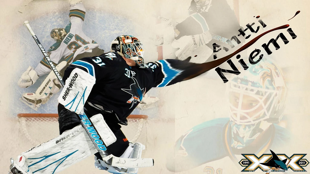 Hockey Antti Niemi San Jose Sharks Wallpapers