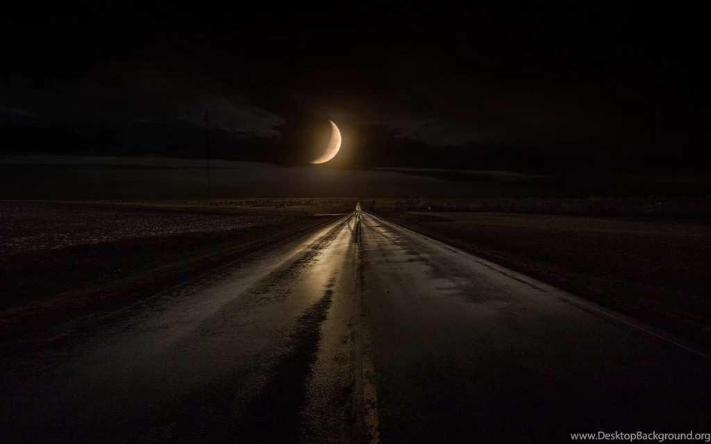 Nature, Landscape, Rain, Highway, Road, Moon, Iowa, Midnight, Sky ...