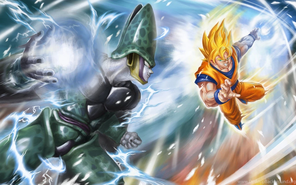 Goku VS Cell HD Wallpaper.jpg
