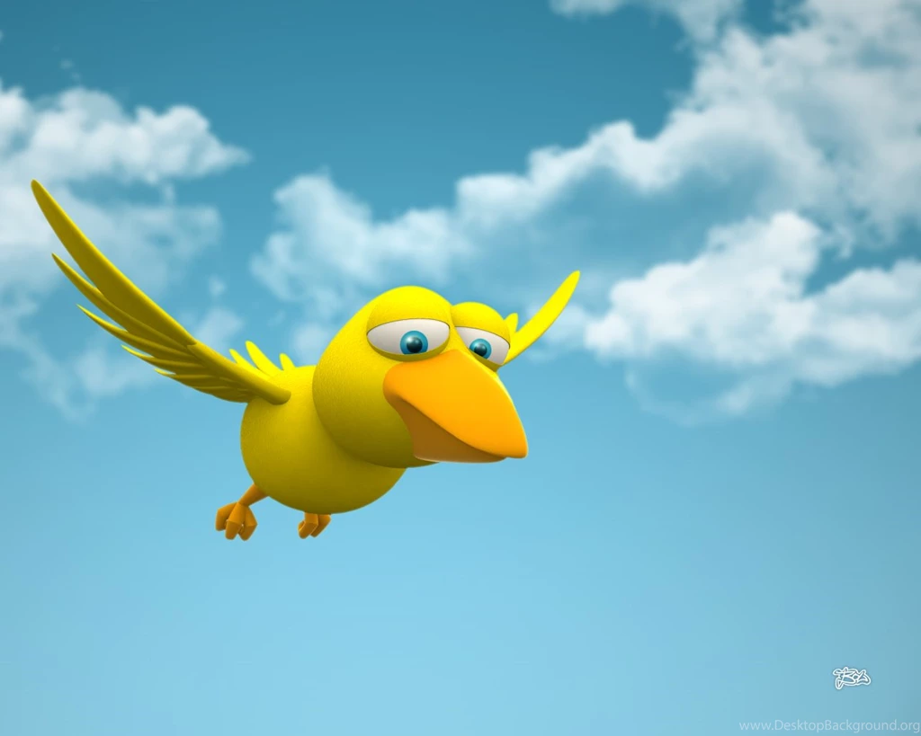 Funny 3D Bird