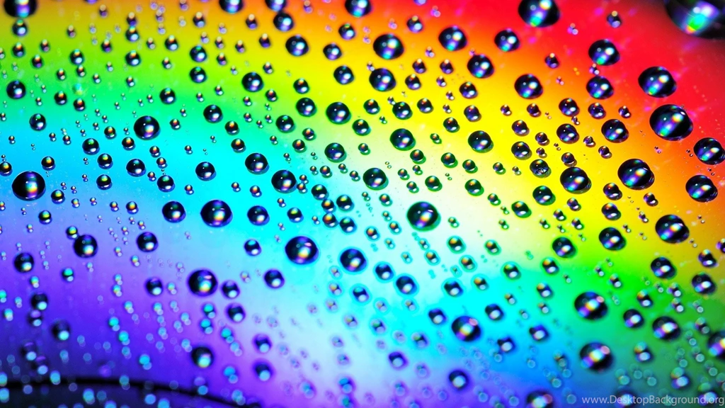 Rainbow Raindrops Backgrounds