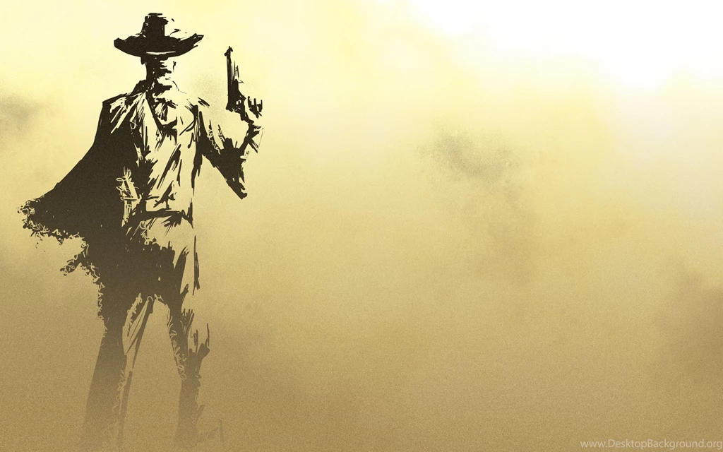 Download Wallpapers 2560x1600 Man, Weapons, Cowboy, Backgrounds HD