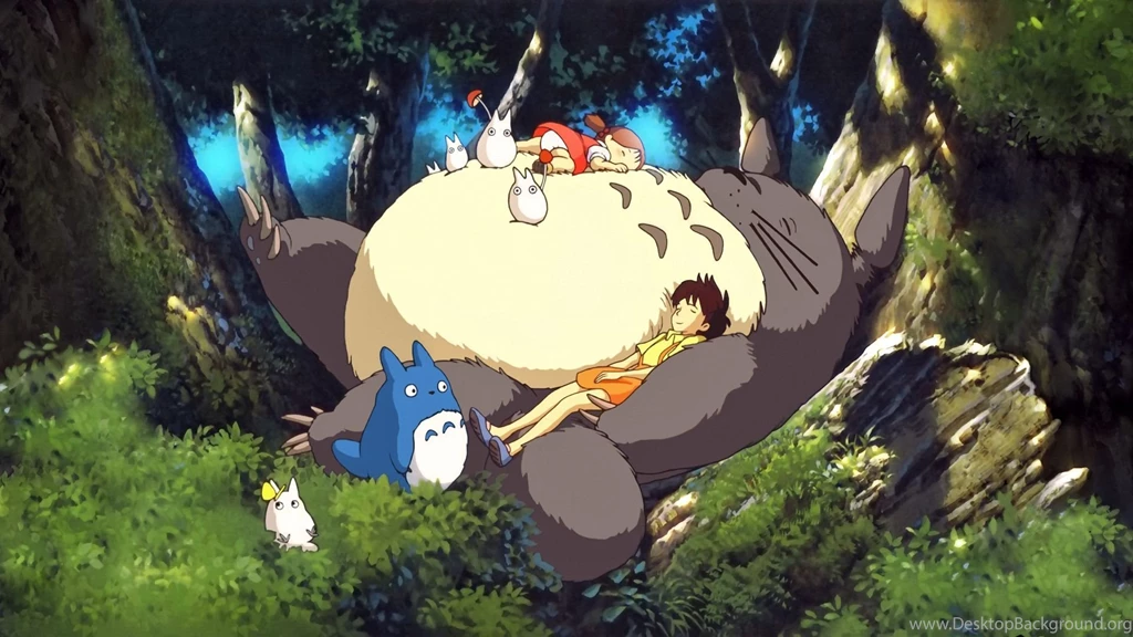 My Neighbor Totoro Characters Wallpaper.
