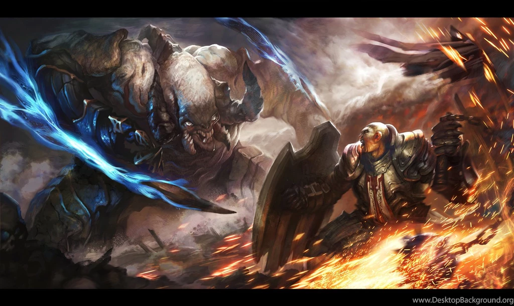 Diablo3 Fan Art _ Crusader VS Monster By Hanspark On DeviantArt