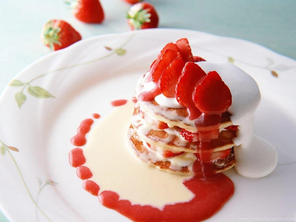 Strawberry Pancake < Food < Miscellaneous < Desktop Wallpapers