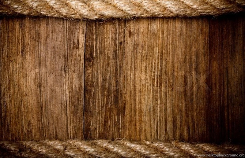 Rope On Weathered Wood Backgrounds
