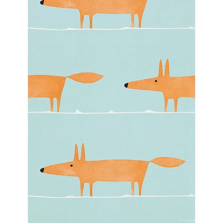 Scion Mr Fox Paste The Wall Wallpapers