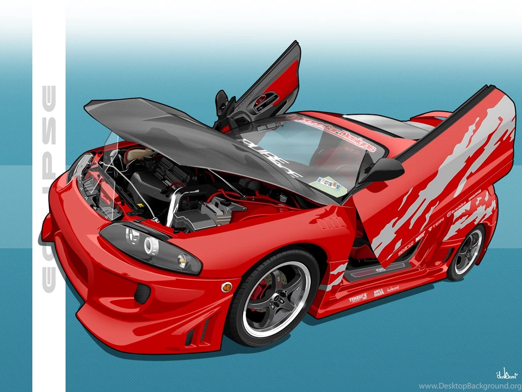 Mitsubishi Eclipse By Donbenni «Vector Cars «Digital Wallpapers ...