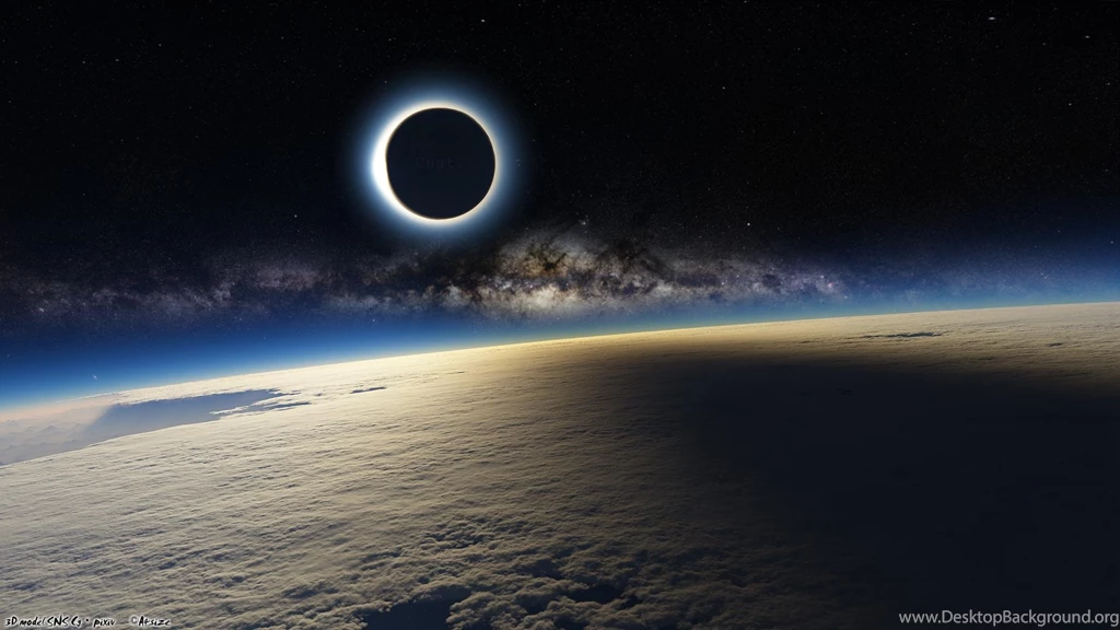 Solar Eclipse From The ISS (1920x1080) : Offensive_Wallpapers