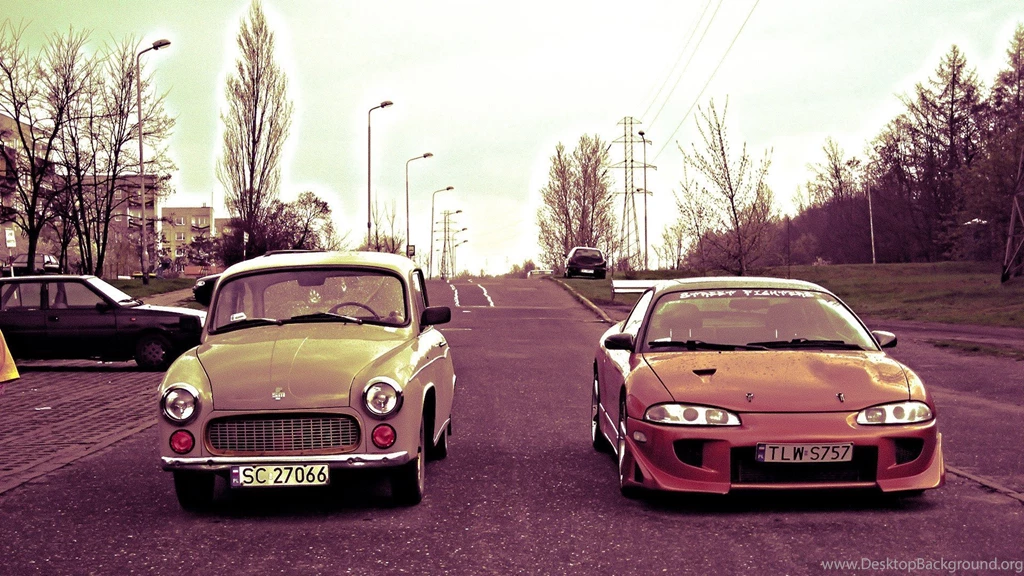 Streets Cars Polish Poland Roads Tuning Mitsubishi Eclipse Polonez ...