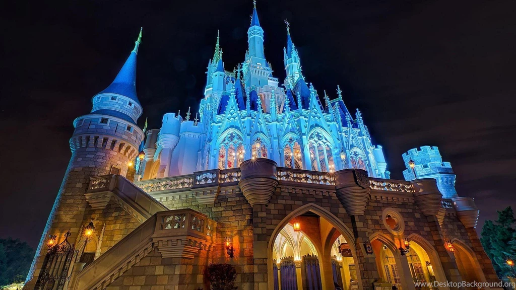 Disney World Disney Castle At Night Castle Disneyland HD ...