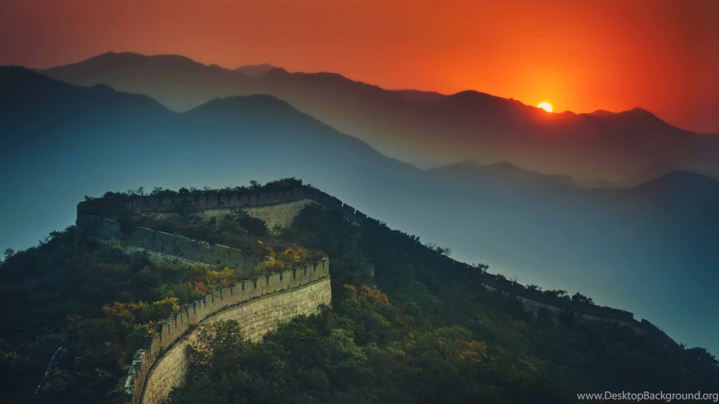 The Great Wall At Sunset Mac Wallpapers Download