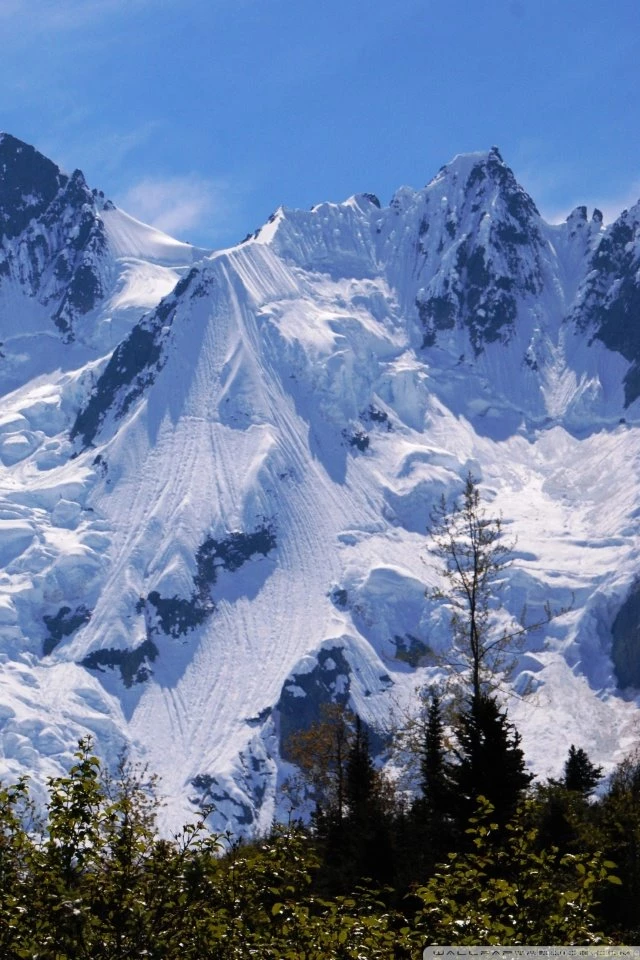 Snow Covered Mountain HD Desktop Wallpapers : Fullscreen : Mobile ...